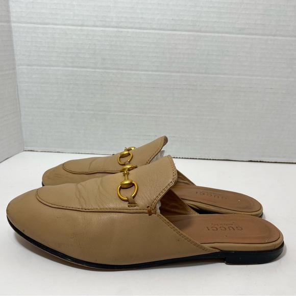 Gucci Women’s Pre-Owned Princetown Loafer Mule Leather Cream Size 39 - Picture 4 of 12